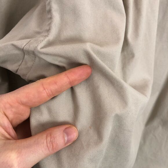 Cutter & Buck Tan Long Sleeve Button Down Shirt Men's Size Medium Morgan Sleeve - Picture 6 of 6